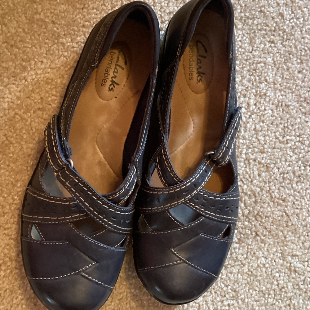 Clark’s Comfort Slip-On Women’s Navy Casual Flats size 9N - Picture 4 of 6